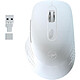 Mobility Lab Omega (Blanc) Souris sans fil - droitier - Bluetooth/RF 2.4 GHz - capteur optique 1600 dpi - 5 boutons - compatible Windows/Mac