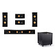 Kit de altavoces empotrables en pared Klipsch RP PM 5.1. Kit de altavoces empotrables en pared Bass Reflex 5.1.