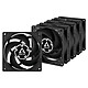 Arctic P8 - 5 Pack (Noir) Pack de 5 ventilateurs de boîtier 80 mm