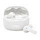 JBL Tune Beam 2 Blanc Écouteurs intra-auriculaires True Wireless - Réduction de Bruit Adaptative - IP54 - Bluetooth 5.3 - Commandes/Micro - Autonomie 12 + 36h - Boîtier charge/transport