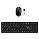 PORT Connect Pack Clavier+Souris Sans Fil Ensemble clavier/souris sans fil - RF 2.4 GHz - touches plates - capteur optique 1600 dpi - AZERTY, français