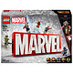 LEGO Marvel 76313 Logo MARVEL e i suoi supereroi Set di costruzioni da collezione con minifigure degli Avengers: Capitan America, Iron Man, Thor, Vedova Nera e Hulk - Idea regalo per ragazzi dai 12 anni in su 