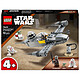 LEGO Star Wars 75410 Le chasseur N-1 de Mando et Grogu Jeu de construction Le chasseur N-1 de Mando et Grogu avec The Mandalorian - Minifigurines de Grogu & R5-D4, Station essence à construire - Vaisseau spatial pour enfants dès 4 ans