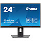 iiyama 23.8" LED - ProLite XUB2491H-B1 Ecran PC Full HD 1080p - 1920 x 1080 pixels - 0.5 ms (MRPT) - 16/9 - Dalle IPS - 100 Hz - Adaptive-Sync - DisplayPort/HDMI - Pivot - Noir