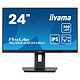 iiyama 23.8" LED - ProLite XUB2493HSU-B7 Ecran PC Full HD 1080p - 1920 x 1080 pixels - 1 ms (MPRT) - 16/9 - Dalle IPS - 100 Hz - Adaptive-Sync - HDMI/DisplayPort - Pivot - Hub USB - Noir