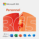 Microsoft 365 Personnel (Zone Euro - Français) Licence 1 utilisateur pour PC / Mac / périphérique iOS/Android (5 appareils utilisables simultanément) - Abonnement 1 an (version boîte avec clé d'activation)