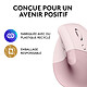 Logitech Lift (Rose) pas cher