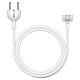 Apple Câble d'extension pour adaptateur secteur   Câble d'extension pour adaptateur secteur Apple MagSafe/MagSafe 2, USB-A 10/12 Watts et USB-C 29/30/61/67/87/96/140 Watts