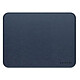 SATECHI Vegan Leather Premium Mousepad (Bleu) Tapis de souris en cuir végan - bords cousus - résistant à l'eau - Taille M (249 x 190 x 2 mm)