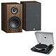 Triangle Elara LN01A Châtaignier + Muse MT-109 BTO Noir Enceinte sans fil Hi-Fi Bluetooth (par paire) + Platine vinyle 2 vitesses (33/45 tours) - Bluetooth - RCA - Cellule Audio Technica