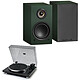 Triangle Elara LN01A Vert forêt + Muse MT-109 BTO Noir Enceinte sans fil Hi-Fi Bluetooth (par paire) + Platine vinyle 2 vitesses (33/45 tours) - Bluetooth - RCA - Cellule Audio Technica