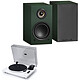 Triangle Elara LN01A Vert forêt + Muse MT-109 BTO Blanc Enceinte sans fil Hi-Fi Bluetooth (par paire) + Platine vinyle 2 vitesses (33/45 tours) - Bluetooth - RCA - Cellule Audio Technica