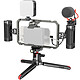 SmallRig 3384C Professional Phone Video Rig Kit Kit professionnel pour Vlogging et Live Streaming avec système audio et éclairage