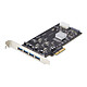 StarTech.com Carte contrôleur PCI Express 4 ports USB-A 3.0 Carte contrôleur PCI Express 2.0 à 4 ports USB 3.0 - adaptateur PCI avec alimentation SATA