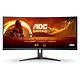 AOC 34" LED - CU34G2XE/BK Ecran PC UltraWide WQHD - 3440 x 1440 pixels - 1 ms (MPRT) - 21/9 - Dalle VA incurvée - 144 Hz - HDR10 - Adaptive Sync - HDMI/DisplayPort - Noir