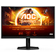 AOC 27" LED - CQ27G4X Ecran PC 2.5K - 2560 x 1440 pixels - 0.5 ms (MPRT) - 16/9 - Dalle Fast VA incurvée - 180 Hz - HDR10 - Adaptive-Sync - DisplayPort/HDMI - Réglage en hauteur - Noir