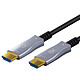 Goobay Optical Hybrid HDMI 2.1 Cable with Ethernet (70 m) Cable Optique HDMI 2.1 Ethernet mâle/mâle compatible 4K@120 Hz 3D et 8K@60 Hz