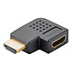 Goobay Adaptateur HDMI Coudé 90° Horizontal 8K@60 Hz Adaptateur HDMI mâle / HDMI femelle (coudé 90°) 8K@60 Hz