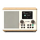 Pure Classic H4 Blanc/Chêne Radio-réveil mono 10 Watts - FM/DAB+ - Bluetooth 5.3 - Ecran TFT 2.4" - Entrée AUX/USB