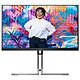 AOC 27" LED - Graphic Pro Q27U3CV Ecran PC 2.5K - 2560 x 1440 pixels  - 4 ms (gris à gris) - 16/9 - Dalle IPS - HDR 400 - Adaptive-Sync - HDMI/DisplayPort/USB-C - Pivot - Hub USB 3.1 - RJ45 - Haut-parleurs - Noir/Argent