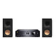 Magnat MC 400 + Klipsch R-60M Système tout-en-un CD/FM/DAB+ Hi-Res Audio - Wi-Fi/Bluetooth/Ethernet - AirPlay - Multiroom - USB - 3 entrées numériques - 3 entrées analogiques + Enceinte bibliothèque 85 Watts (par paire)