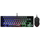 The G-Lab Combo Hydrogen GRB Ensemble clavier/souris gamer - format 60% - interrupteurs à membrane - capteur optique 6400 dpi - rétroéclairage 7 couleurs - AZERTY, Français