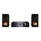 Magnat MC 400 + Klipsch RP-600M II Ebène Système tout-en-un CD/FM/DAB+ Hi-Res Audio - Wi-Fi/Bluetooth/Ethernet - AirPlay - Multiroom - USB - 3 entrées numériques - 3 entrées analogiques + Enceinte bibliothèque 100 Watts (par paire)