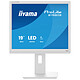 iiyama 19" LED - ProLite B1980S-W1 Ecran PC - 1280 x 1024 pixels - 3 ms (gris à gris) - Format 5/4 - 75 Hz - HDMI/DisplayPort - Pivot - Haut-parleurs - Blanc