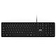 PORT Connect Executive Office USB Keyboard Clavier filaire - touches ciseaux - 6 raccourcis multimédias - AZERTY, Français