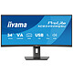 iiyama 34" LED - ProLite XCB3494WQSU-B1 Ecran PC UltraWide WQHD - 3440 x 1440 pixels - 0.4ms (MPRT) - Format large 21/9 - Dalle VA incurvée - 120 Hz - FreeSync Premium - HDMI/DisplayPort - Noir