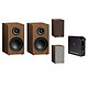 NAD D 3045 + Triangle Elara LN01 Chêne avec double grille Amplificateur DAC numérique stéréo 2 x 60 W Hi-Res Audio avec USB, ampli casque, HDMI ARC et Bluetooth aptX HD + Enceinte bibliothèque compacte 50 W Bass-Reflex (par paire) avec double grille (Marron / Gris Clair)