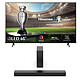 Hisense 65E7NQ + HS2100 Téléviseur QLED 4K 65" (164 cm) - Dolby Vision/HDR10+ - Wi-Fi/Bluetooth/AirPlay 2 - Alexa/Vidaa Voice - 3x HDMI 2.0 - ALLM/VRR - Son 2.0 20W + Barre de son 2.1 - 240 Watts