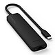 SATECHI Multiports USB-C Slim 7-en-1 (Noir) Hub USB-C 7 ports (1x USB-C, 2x USB-A, 1x HDMI, 1x Gigabit Ethernet, 1x microSD)
