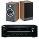 Onkyo TX-8220 Noir + Focal Theva N°1 Dark Wood Ampli-tuner stéréo 2 x 100 W  - Bluetooth - Tuner FM/DAB+ + Enceinte bibliothèque (la paire)