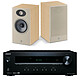 Onkyo TX-8220 Noir + Focal Theva N°1 Light Wood Ampli-tuner stéréo 2 x 100 W  - Bluetooth - Tuner FM/DAB+ + Enceinte bibliothèque (la paire)