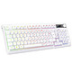 Spirit of Gamer Elite K60 (Blanc) Clavier gamer sans fil - RF 2.4 GHz/Bluetooth - touches semi-mécaniques - écran LCD - rétroéclairage RGB - AZERTY, Français