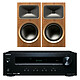 Onkyo TX-8220 Noir + MartinLogan Motion Foundation B2 Noyer Ampli-tuner stéréo 2 x 100 W  - Bluetooth - Tuner FM/DAB+ + Enceinte bibliothèque 100 Watts (par paire)