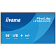iiyama 98" LED - ProLite LE9864UHS-B1AG 3840 x 2160 pixels 16:9 - IPS - Dalle mate, Haze 25% - 1200:1 - 500 cd/m² - 8 ms - Android OS - HDMI - Ethernet - Wi-Fi - Haut-parleurs intégrés 2 x 16W - 24/7 - Noir
