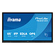 iiyama 65" LED - ProLite TE6513A-B1AG Écran tactile multipoint 4K UHD - 16:9 - IPS - 450 cd/m² - 1200:1 - 8 ms - 18/7 - HDMI/DisplayPort/USB-C - Wi-Fi/Bluetooth - HP 2 x 20 W + Subwoofer 20 W - Android 14 Certification Google EDLA - Noir