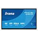 iiyama 98" LED - ProLite TE9813A-B1AG Écran tactile multipoint 4K UHD - 16:9 - IPS - 450 cd/m² - 1200:1 - 8 ms - 18/7 - HDMI/DisplayPort/USB-C - Wi-Fi/Bluetooth - HP 2 x 20 W + Subwoofer 20 W - Android 14 Certification Google EDLA - Noir