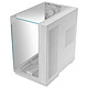 Mars Gaming MC-3GF (Blanc) Boîtier mini tour avec fenêtre latérale et façade en verre trempé
