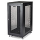 StarTech.com Armoire rack serveur 24U à 4 montants Armoire 24U - charge utile 450 kg - avec roulettes et pieds de mise à niveau - noir