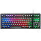 Mars Gaming MK023 (Noir) Clavier gaming - interrupteurs méca-membranes - rétroéclairage RGB - AZERTY, Français