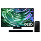 Samsung OLED TQ55S90D + HW-C450 Téléviseur OLED 4K 55" (140 cm) - 100 Hz/144 Hz - HDR10+ Gaming - Wi-Fi/Bluetooth/AirPlay 2 - HDMI 2.1/ALLM/FreeSync Premium - Son 2.1 40W - Dolby Atmos sans fil + Barre de son 2.1 - 300 Watts - DTS Virtual:X / Dolby Digital