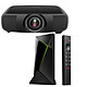 Epson EH-LS12000B + NVIDIA SHIELD TV Pro Vidéoprojecteur laser 3LCD 4K UHD - 2700 Lumens - HDR10+ - Lens Shift H+V - HDMI 2.1 - 4K/120fps 20 ms - Fast Ethernet + Lecteur multimédia 4K HDR
