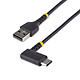 StarTech.com Câble USB 2.0 Type-A vers USB 2.0 Type-C à angle droit - M/M - 0.3 m Cordon USB-A mâle / USB-C 2.0 mâle (0.3 m) à angle droit
