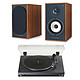 Triangle Borea BR02 CONNECT Bleu + Teac TN-180BT-A3 Noir Enceintes actives Bluetooth 5.0 (par paire) + Platine vinyle à courroie - 3 vitesses (33-45-78 trs/min) - Bluetooth - Pré-ampli intégré - Cellule Audio-Technica ATN3600L