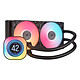 Corsair Titan 240 RX LCD RGB (Noir) Watercooling tout-en-un 240 mm pour processeur avec éclairage LED ARGB et écran LCD