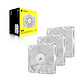 Corsair RS120 Triple Pack Blanc pas cher