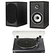 Triangle Borea BR02 CONNECT Noir + Teac TN-180BT-A3 Noir Enceintes actives Bluetooth 5.0 (par paire) + Platine vinyle à courroie - 3 vitesses (33-45-78 trs/min) - Bluetooth - Pré-ampli intégré - Cellule Audio-Technica ATN3600L